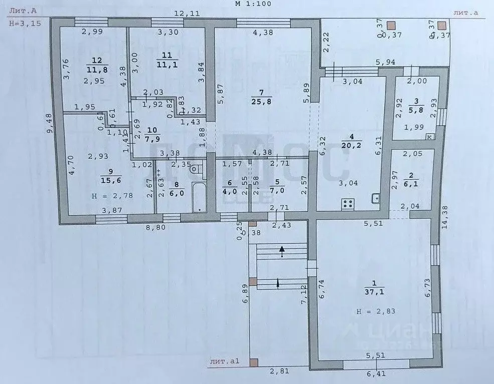 Коттедж в Свердловская область, Екатеринбург ул. Старожилов, 119 (173 ... - Фото 2