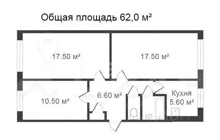 3-к кв. Белгородская область, Старый Оскол Интернациональный мкр, 32 ... - Фото 2