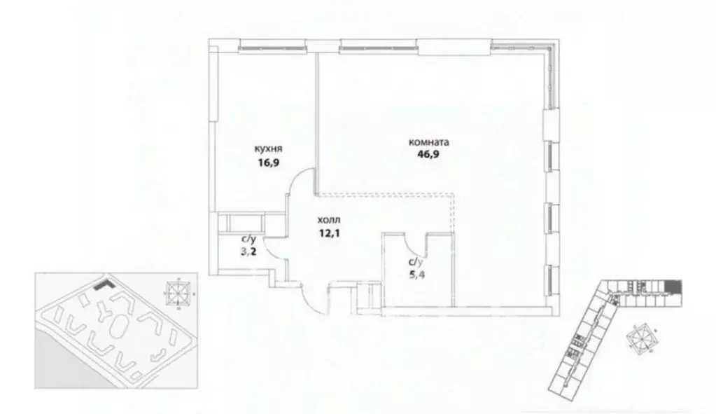 3-к кв. Москва Шелепихинская наб., 34к5 (85.0 м) - Фото 2