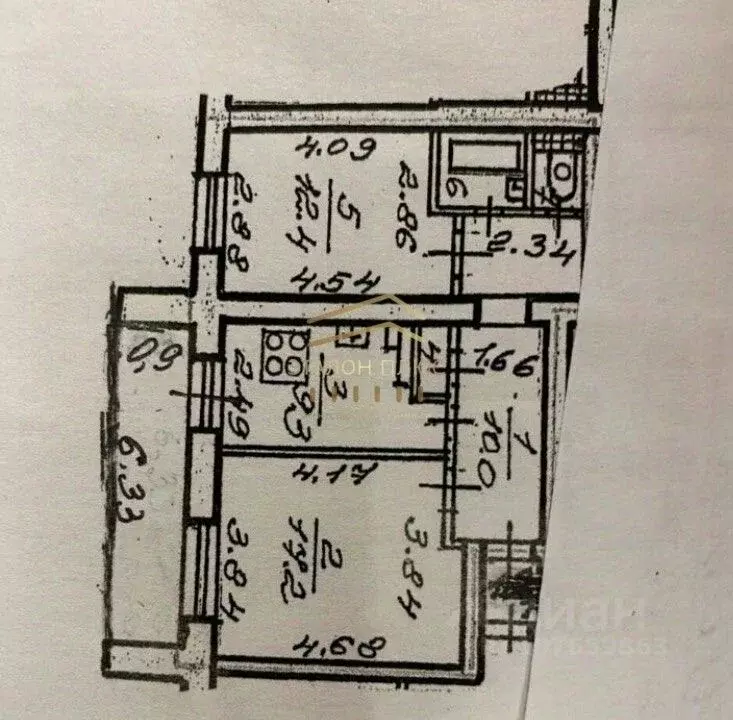 2-к кв. Санкт-Петербург Долгоозерная ул., 5К1 (53.3 м) - Фото 2