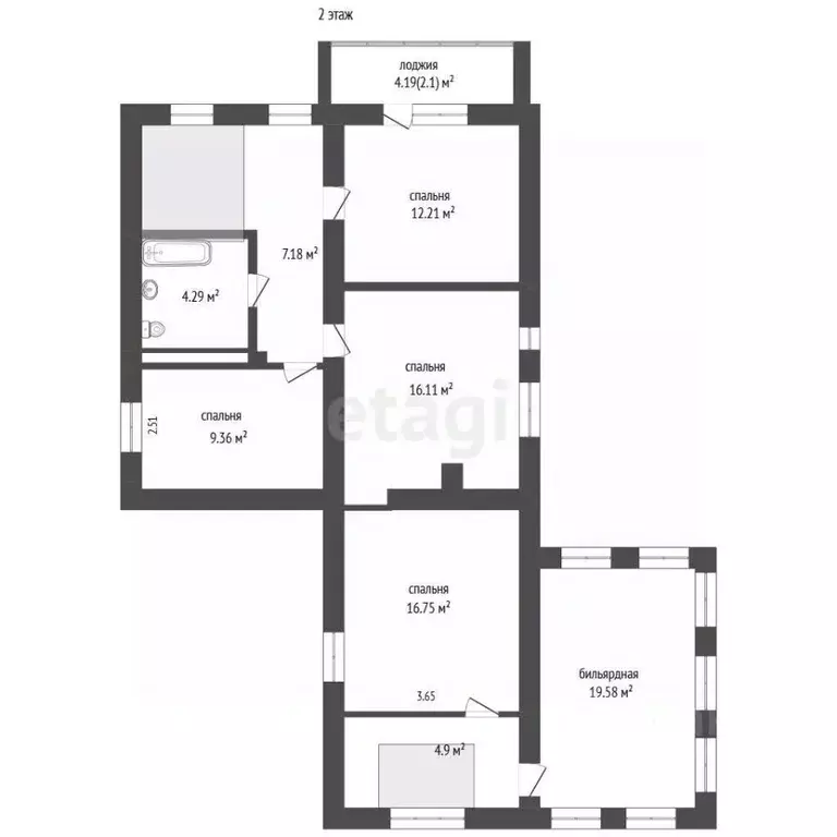 Дом в Тюменская область, Тюмень Матмасы мкр, ул. Нефтяников (310 м) - Фото 1