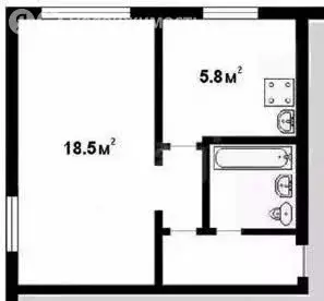 1-комнатная квартира: Тула, улица Мориса Тореза, 7 (30.9 м) - Фото 1