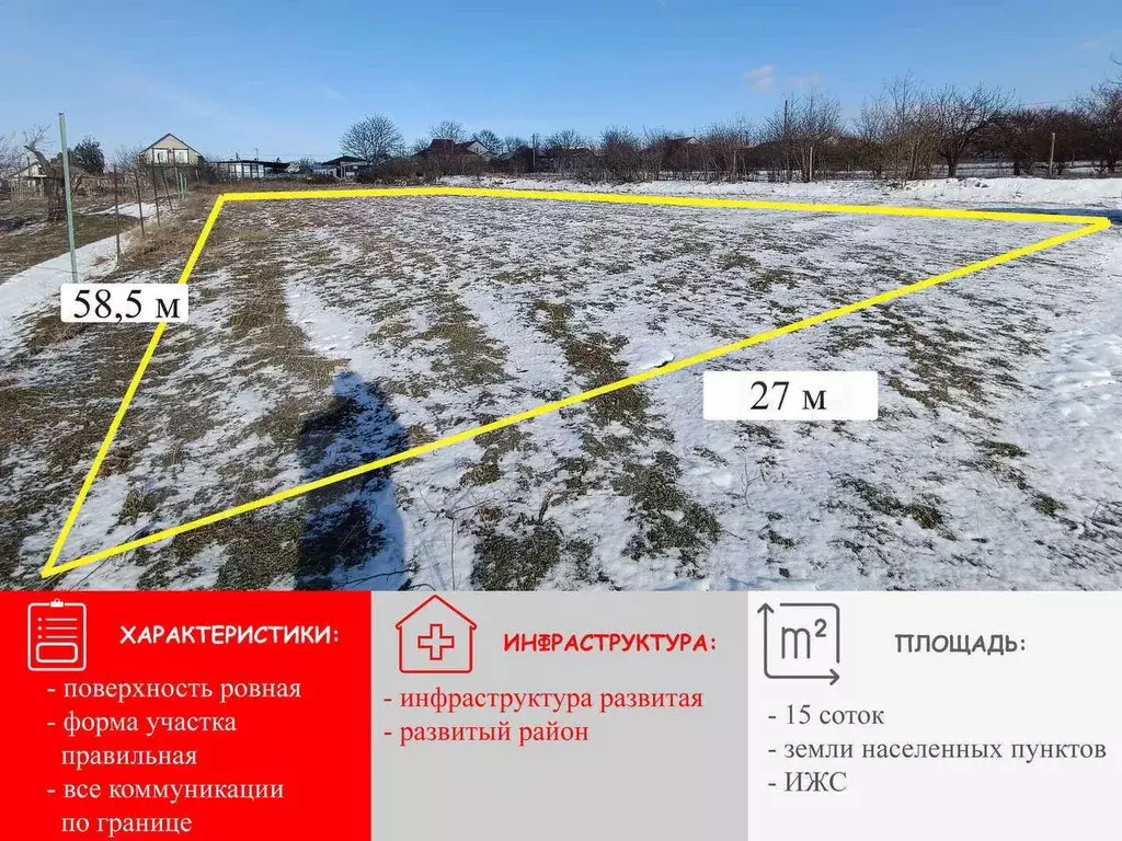 Участок 15 сот. (ИЖС) - Фото 0