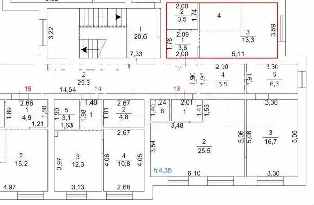 Квартира-студия, 25,4 м, 3/3 эт. - Фото 0