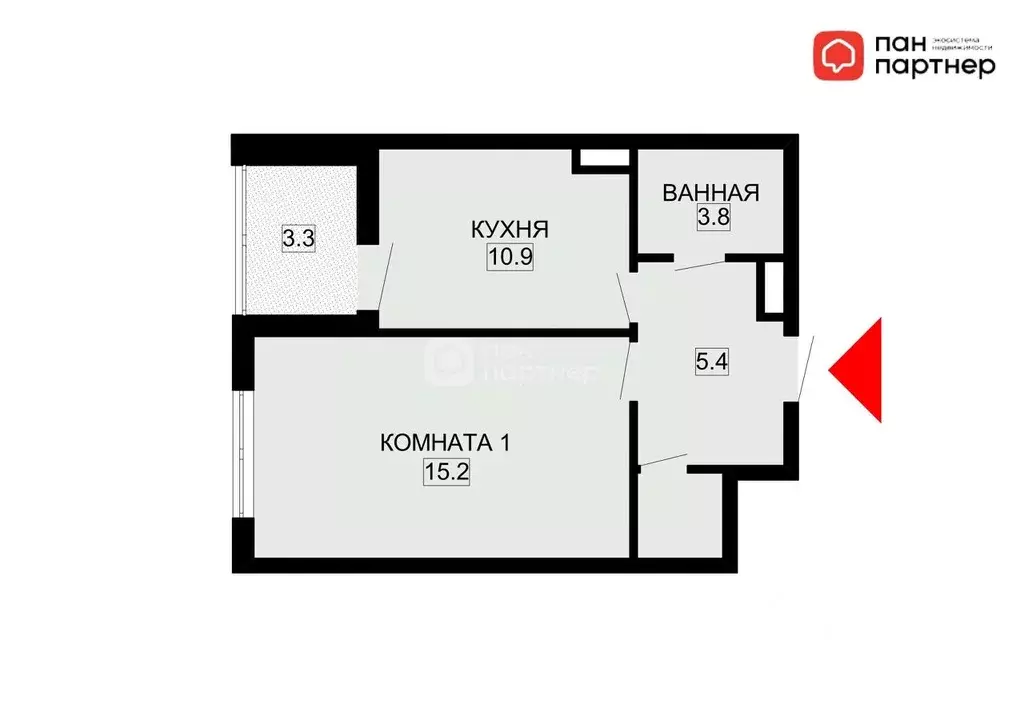 1-к кв. Санкт-Петербург Усть-Славянка тер., просп. Советский, 39к1 ... - Фото 2