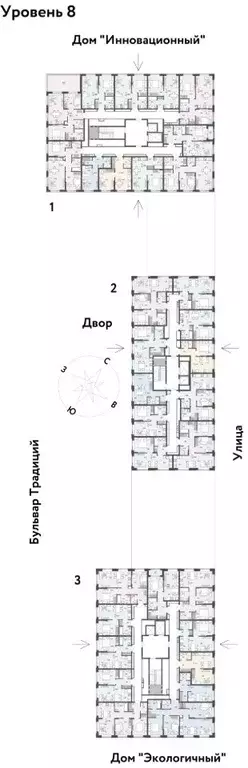 3-к кв. Тюменская область, Тюмень ул. Андрея Кореневского, 3к2 (79.15 ... - Фото 1