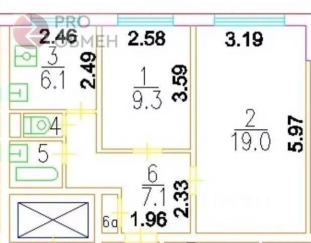 2-к кв. Москва ул. 50 лет Октября, 23К2 (45.0 м) - Фото 1