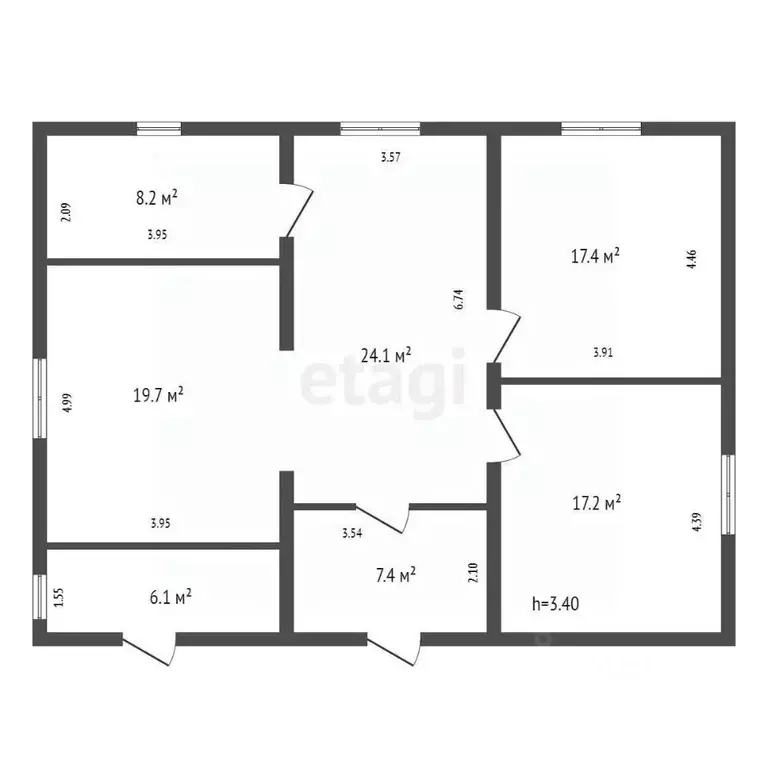 Дом в Красноярский край, Емельяновский муниципальный округ, д. Крутая ... - Фото 2