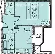 2-комнатная квартира: Московская область, Наро-Фоминск, улица ... - Фото 2