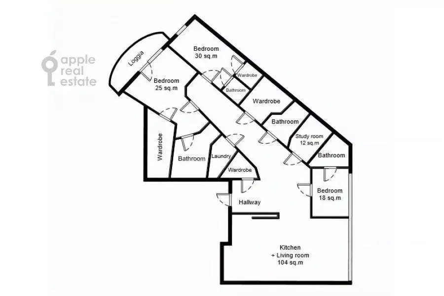 Квартира, 5 и более комнат, 287 м - Фото 1