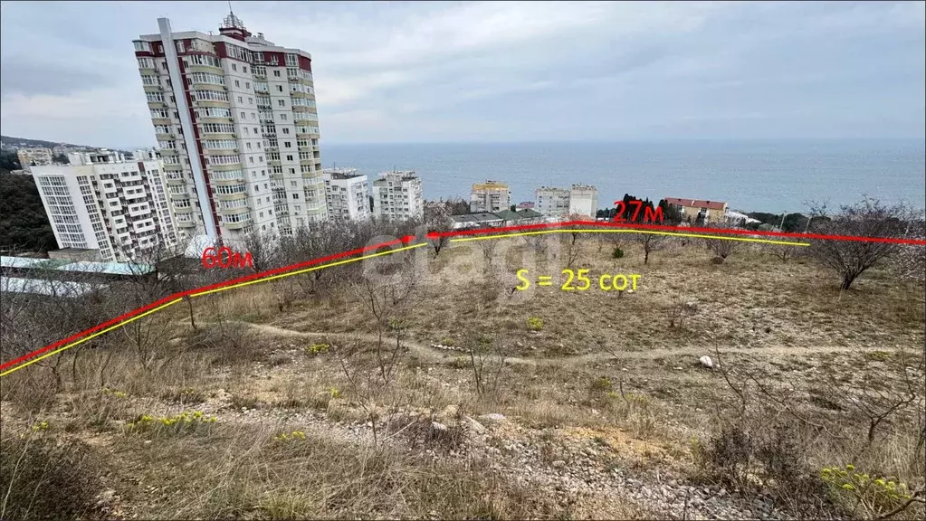 Участок в Крым, Ялта муниципальный округ, Кореиз пгт, пос. Мисхор  ... - Фото 2