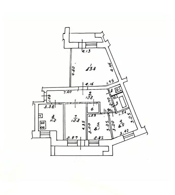 4-к кв. Липецкая область, Липецк ул. М.И. Неделина, 49 (84.0 м) - Фото 2