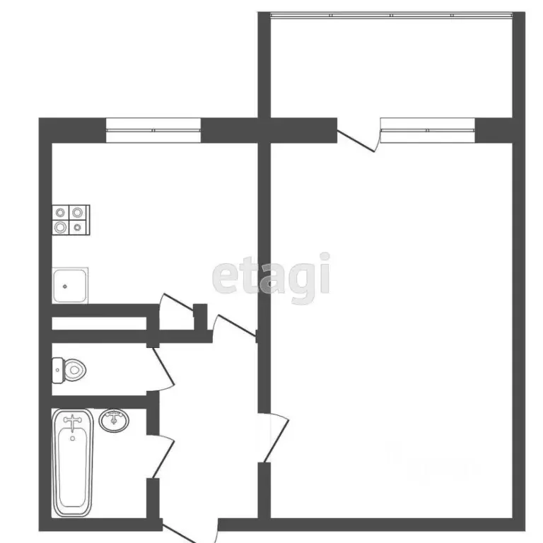 1-к кв. Тверская область, Тверь пер. Трудолюбия, 39 (37.3 м) - Фото 2
