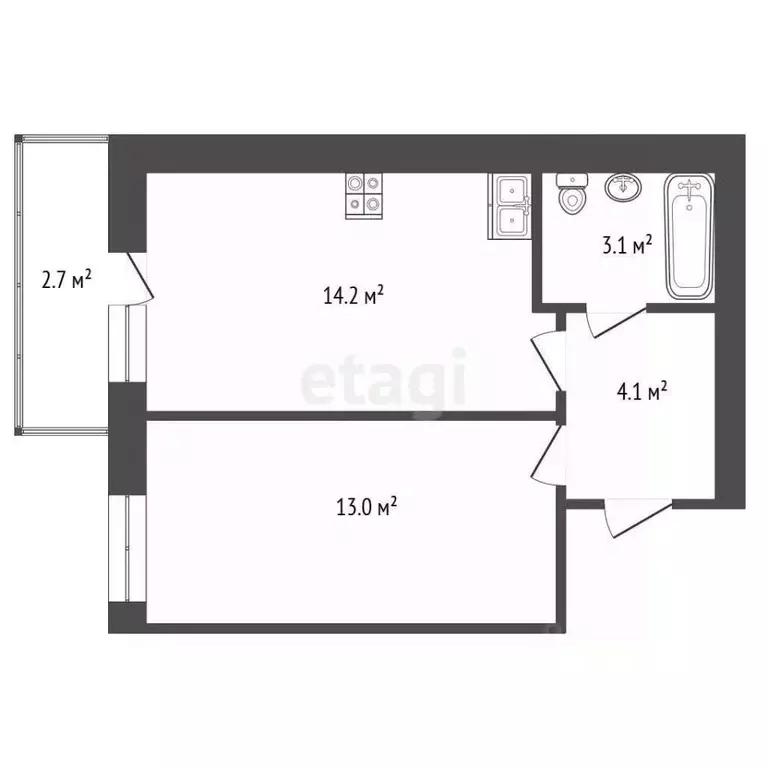 1-к кв. Вологодская область, Вологда ул. Возрождения, 47А (34.5 м) - Фото 0