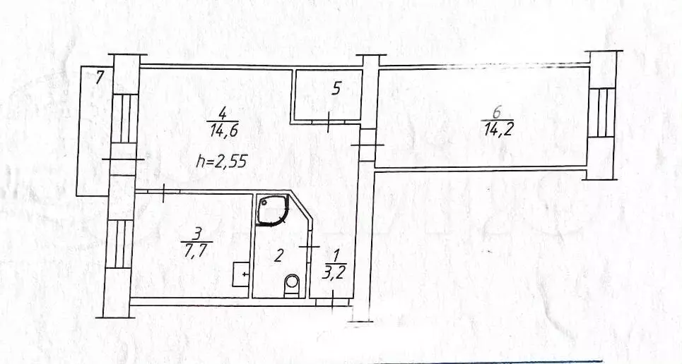2-к. квартира, 45 м, 4/5 эт. - Фото 0