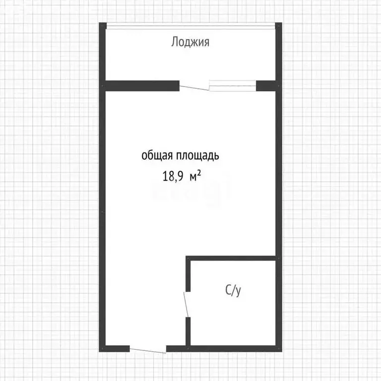 Квартира-студия: Краснодар, улица Евгении Жигуленко, 7 (18.9 м) - Фото 0