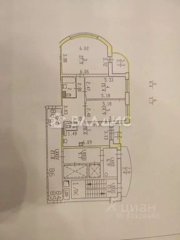 3-к кв. Санкт-Петербург ул. Вавиловых, 7к4 (92.5 м) - Фото 2