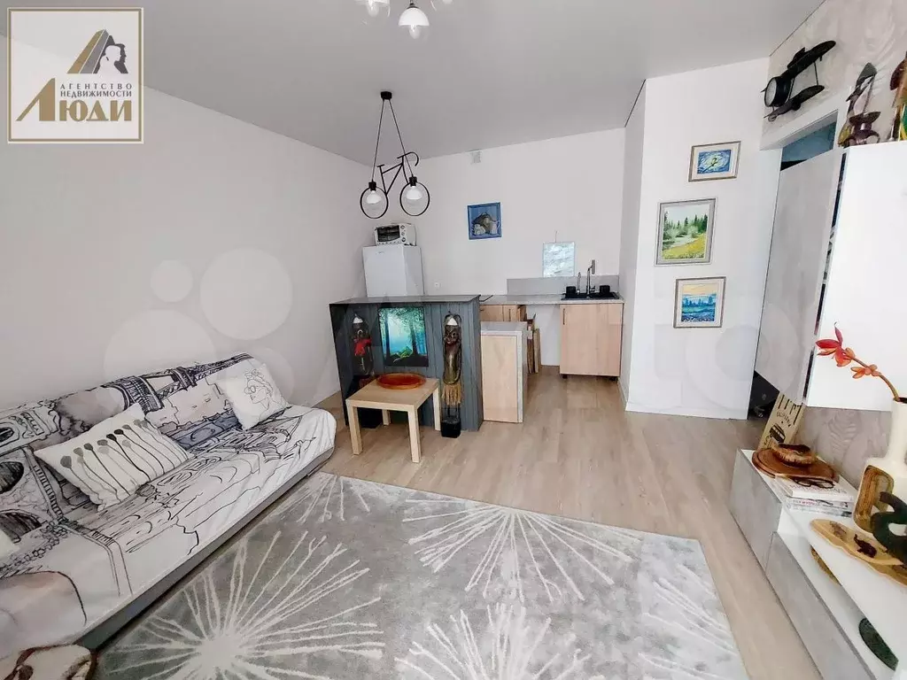 Квартира-студия, 36 м, 2/17 эт. - Фото 1
