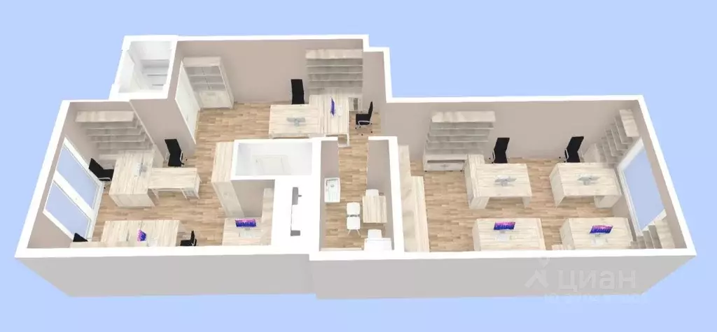 Офис в Санкт-Петербург просп. Обуховской обороны, 70к4 (61 м) - Фото 1