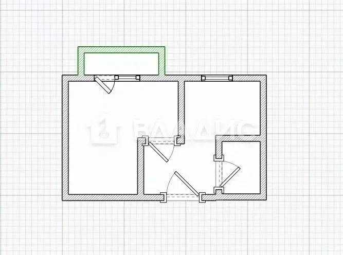 1-к кв. Пензенская область, Пенза ул. Кижеватова, 9 (26.2 м) - Фото 2