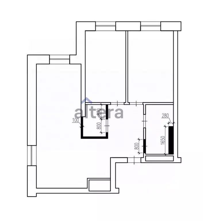 3-к кв. Татарстан, Казань ул. Братьев Батталовых, 20Ак2 (59.4 м) - Фото 1