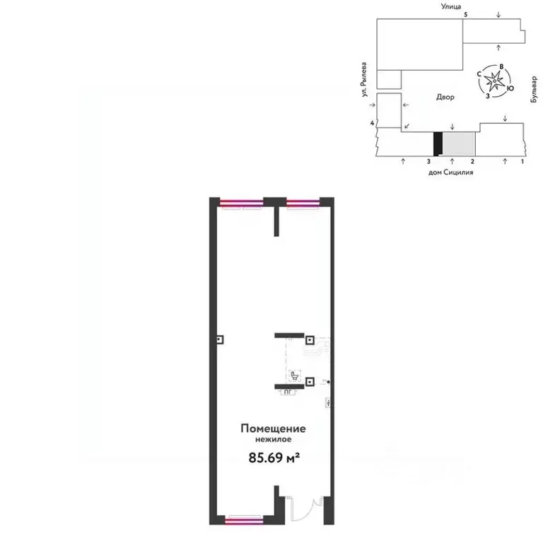 Торговая площадь в Тюменская область, Тюмень ДОК мкр, ул. Ярославская, ... - Фото 1