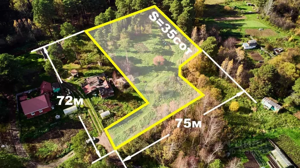 Участок в Томская область, Томск пос. Штамово, Больничная ул. (35.0 ... - Фото 0