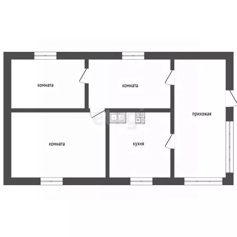 Дом в Крым, Раздольненский район, с. Ботаническое ул. Победы, 17 (51 ... - Фото 2