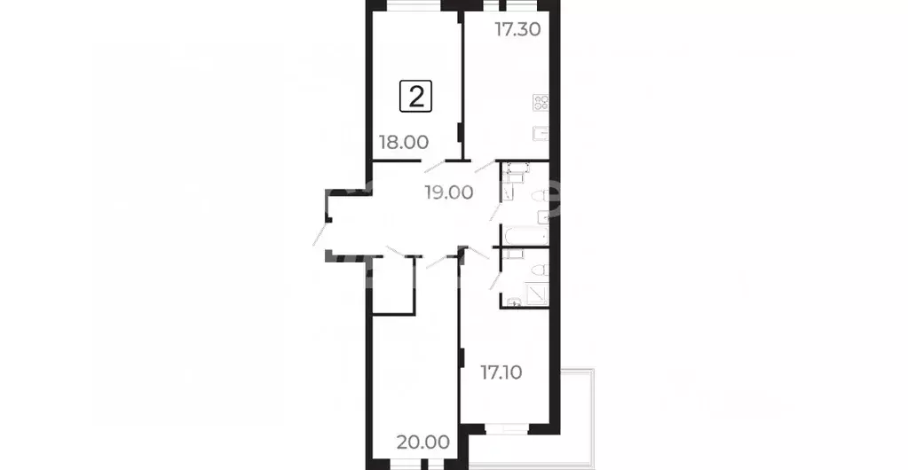 4-к кв. Курская область, Курск ул. Павлуновского, 3 (105.3 м) - Фото 1