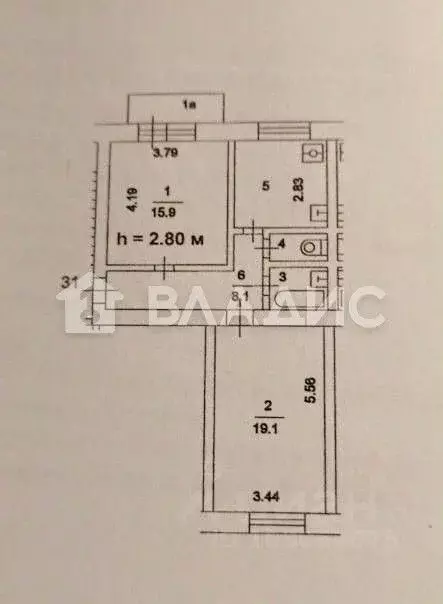 2-к кв. Москва Варшавское ш., 62К1 (56.0 м) - Фото 1