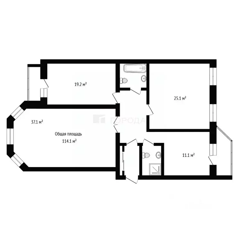 3-к кв. Новосибирская область, Новосибирск Академгородок мкр, ул. ... - Фото 1