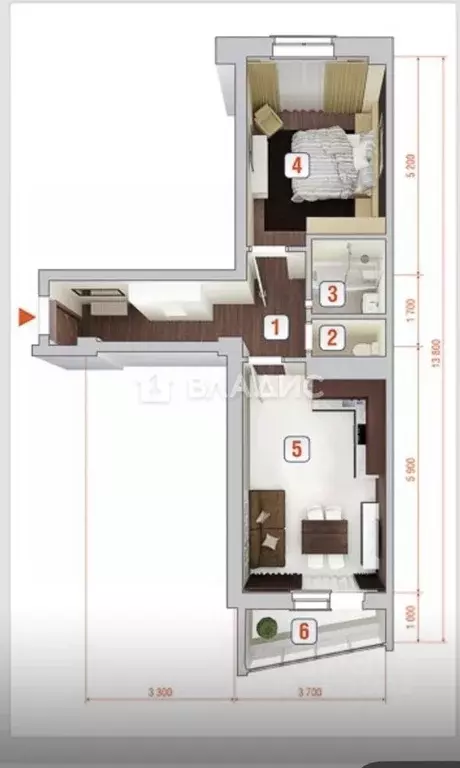 2-к кв. Коми, Сыктывкар Сысольское ш., 1/11 (47.4 м) - Фото 2