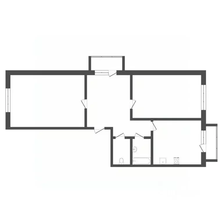2-к кв. Тюменская область, Тюмень ул. Московский Тракт, 87 (62.0 м) - Фото 1
