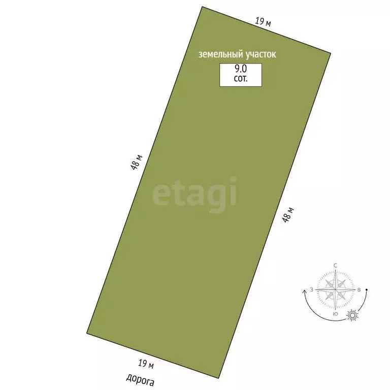 Участок в Рыбинск, Южная улица (9 м) - Фото 1