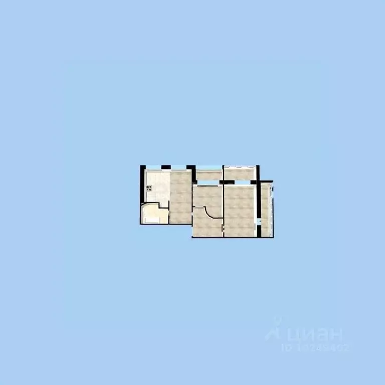 3-к кв. Башкортостан, Уфа ул. Николая Дмитриева, 13 (73.0 м) - Фото 1