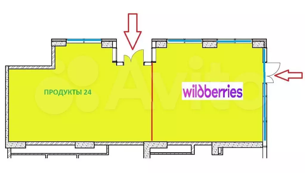 Габ Wildberries в ЖК бизнес-класса,угловое помещен - Фото 1