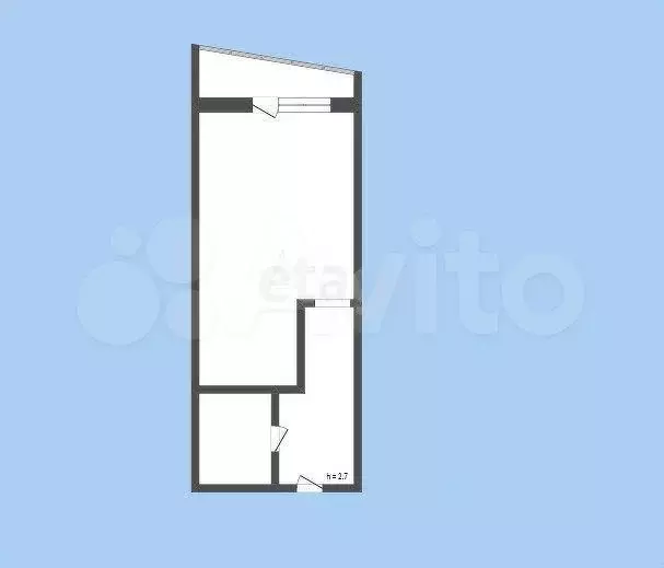 Квартира-студия, 34,5 м, 11/18 эт. - Фото 0