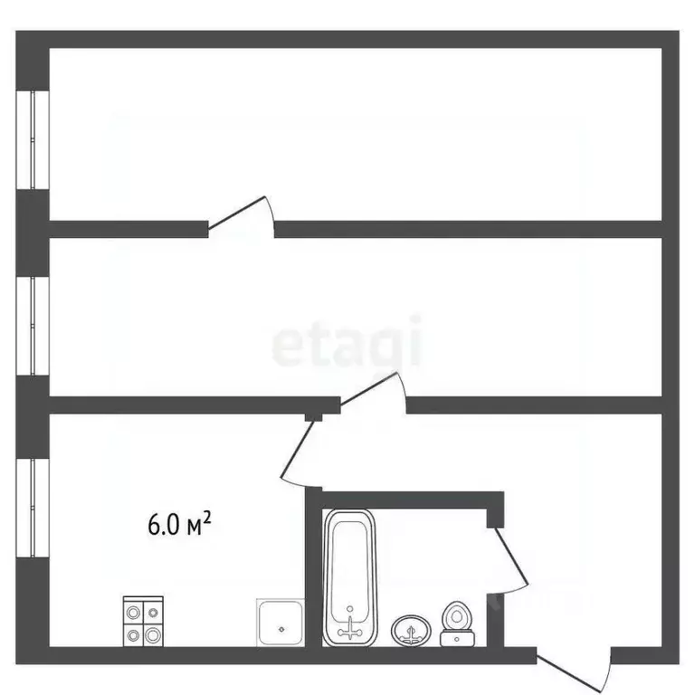 2-к кв. Московская область, Воскресенск городской округ, с. ... - Фото 2
