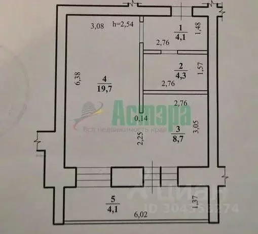 Студия Забайкальский край, Чита ул. Гагарина, 8В (40.9 м) - Фото 0