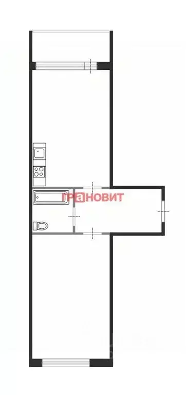 1-к кв. Новосибирская область, Новосибирский район, Каменский ... - Фото 1