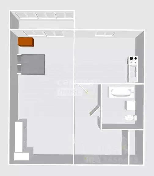 1-к кв. Ульяновская область, Ульяновск ул. Докучаева, 14 (31.0 м) - Фото 2