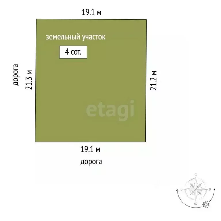 Участок в Севастополь с. Орлиное, ул. Счастливая, 4 (4.0 сот.) - Фото 2