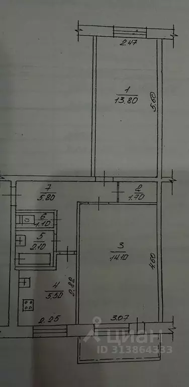 2-к кв. Волгоградская область, Волгоград ул. Кирова, 149 (45.0 м) - Фото 0