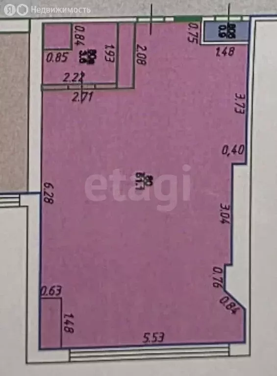 Помещение свободного назначения (55 м) - Фото 1