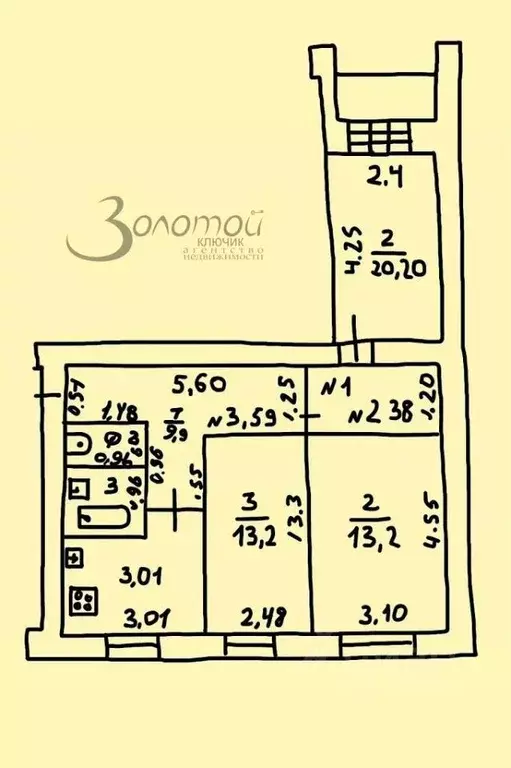 3-к кв. Нижегородская область, Нижний Новгород ул. Переходникова, 5 ... - Фото 2