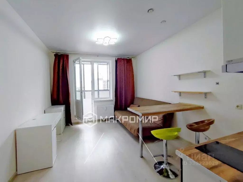 Студия Санкт-Петербург ул. Плесецкая, 14 (21.4 м) - Фото 1