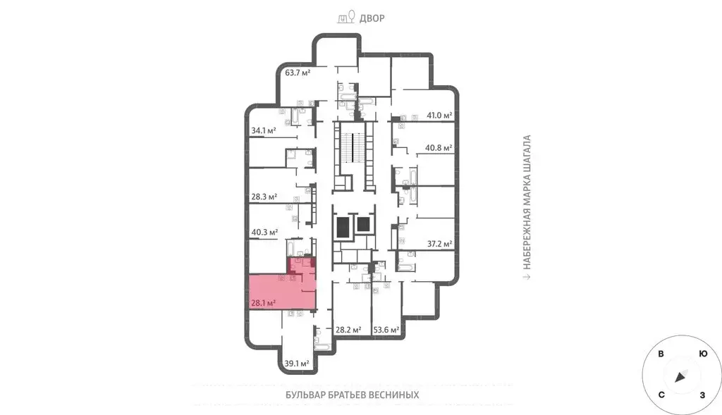 Квартира-студия: Москва, ЖК Марк, к3 (28.1 м) - Фото 1