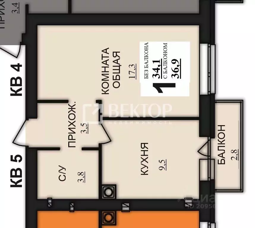 1-к кв. Ивановская область, Ивановский район, Богданихское с/пос, д. ... - Фото 2