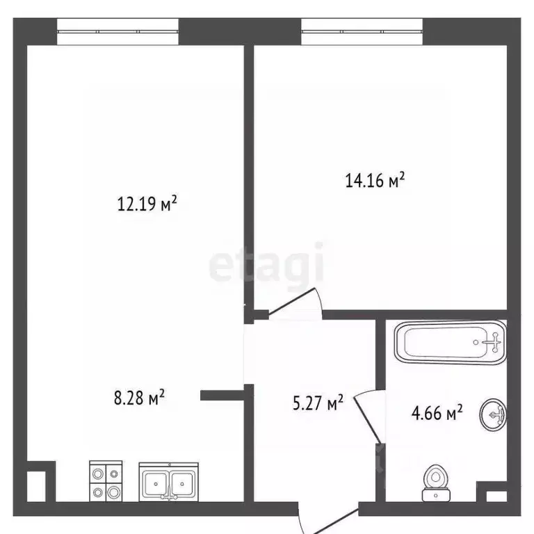 1-к кв. Москва ул. Эдуарда Стрельцова, 2к1 (44.7 м) - Фото 1