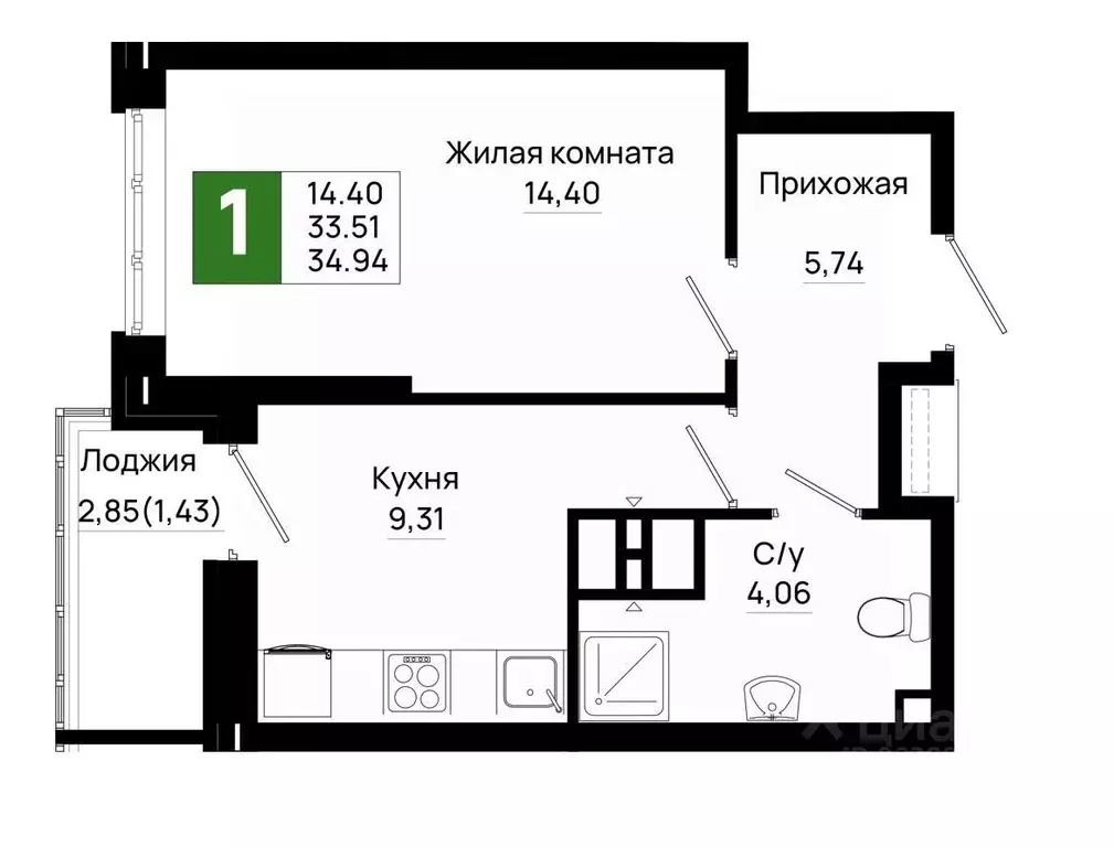 1-к кв. Ростовская область, Ростов-на-Дону Нефтекачка кв-л, Октябрь ... - Фото 0